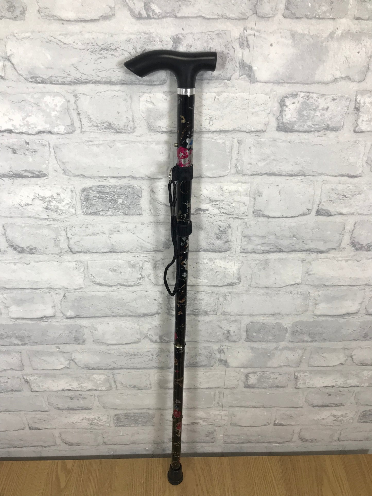 Floral Folding Walking Stick - Available in 3 Colours